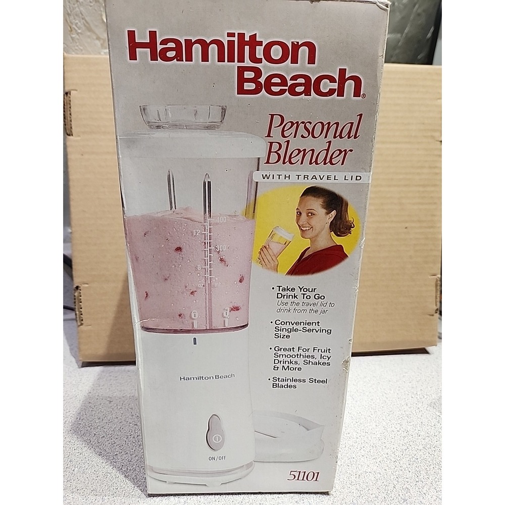 Hamilton Beach Personal Blender 2004 120v‎ With Travel Lid